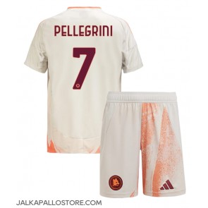 AS Roma Lorenzo Pellegrini #7 Vieraspaita Lapsille 2024-25 Lyhythihainen (+ shortsit)